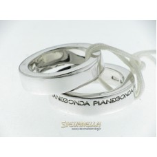 PIANEGONDA anello argento a 2 fedine referenza AA010490 mis.14 new